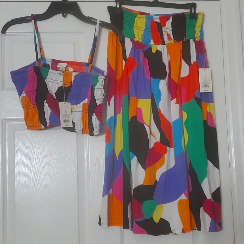 2 Piece Crop top & Skirt Set